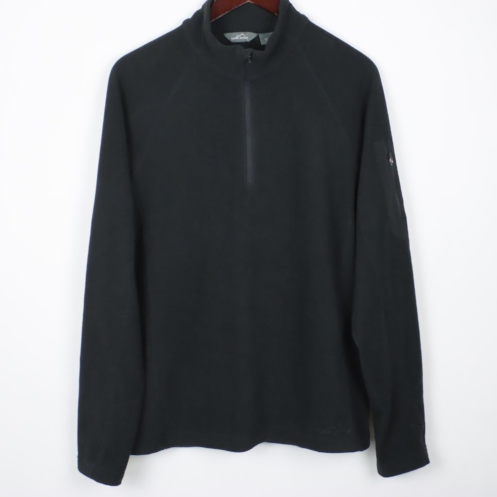 Eddie Bauer Mens Medium Microfleece Quarter Zip Pullover